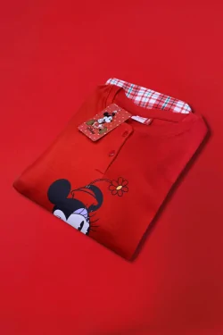 Pigiama Disney donna caldo natalizio – Minnie in cotone
