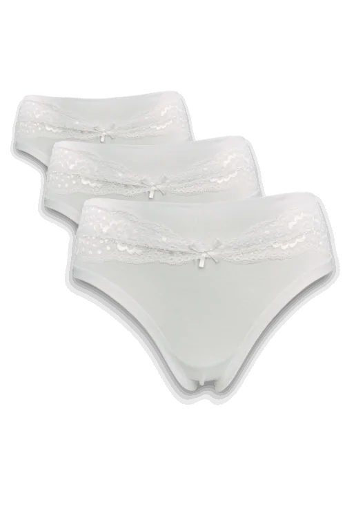 3 slip donna fascia alta comodi – con pizzo elegante
