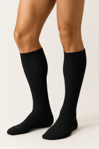 Calze uomo lunghe sanitarie comode – caldo cotone 3 paia