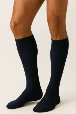 Calcetines largos y cómodos para hombre - Algodón cálido, 3 pares