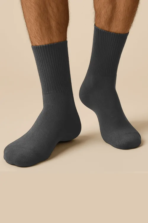 Calcetín médico corto para hombre – elástico y cómodo