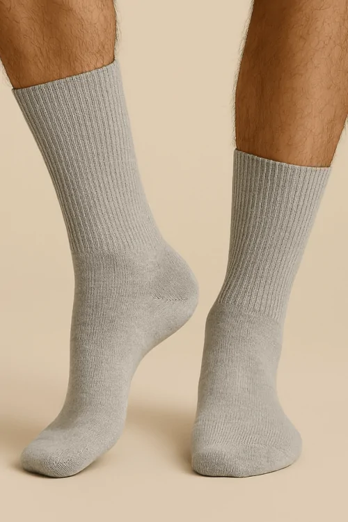 Calcetín médico corto para hombre – elástico y cómodo