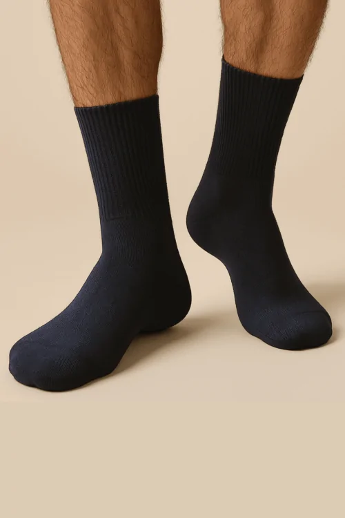Calcetín médico corto para hombre – elástico y cómodo