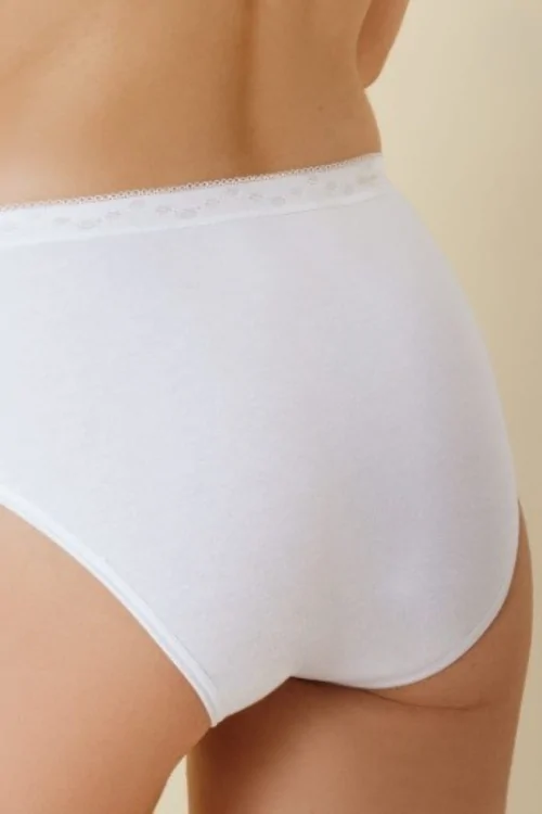 Slip vita alta cotone bielastico – Confezione 6 paia