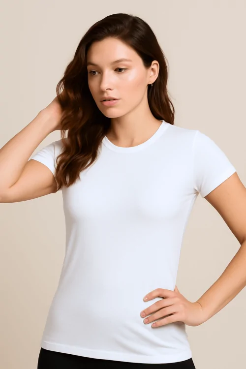 T-Shirt Donna Bamboo – Morbida, Traspirante, Naturale