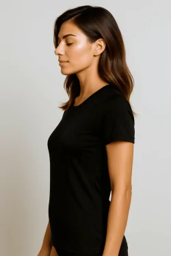 Camiseta de bambú para mujer: suave, transpirable y natural.