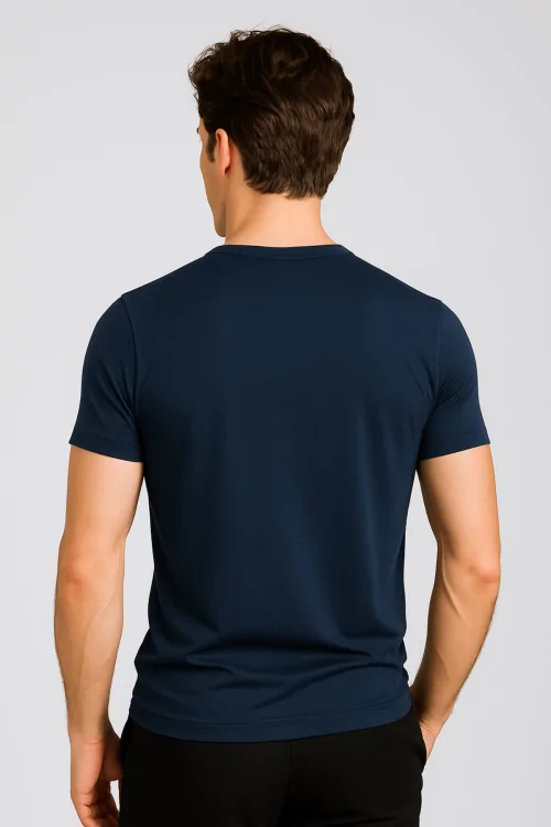 Camiseta de bambú para hombre fresca y transpirable.