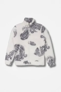 Giacca calda donna in sherpa effetto peluche