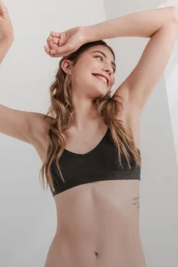Brassière donna in cotone elastico senza ferretto