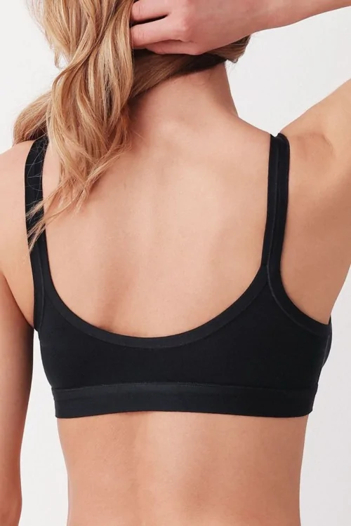 Women's underwired elastic cotton bra
