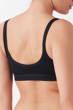 Soutien-gorge en coton élastique à armatures pour femme