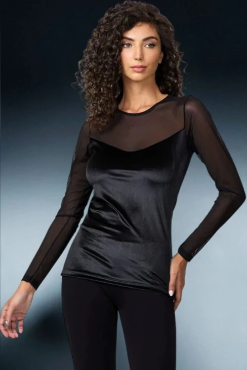 Eleganter Unterjackenpullover aus Tüll und Chenille
