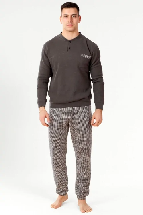 Pijama pesado de invierno para hombre en punto milano ENRICO COVERI