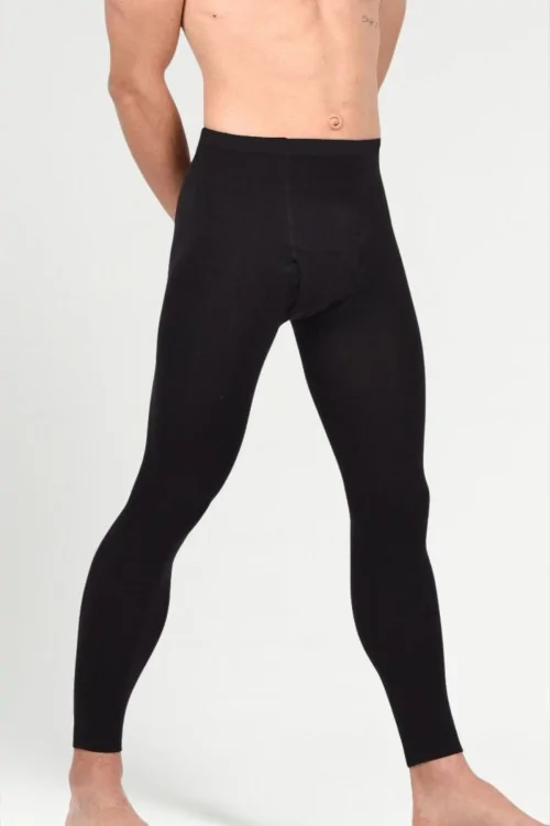 Men's Warm Thermal Cotton Footless Leggings Tights - LADYC