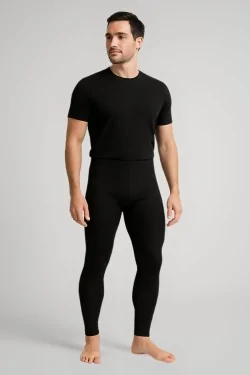 Men's Warm Thermal Cotton Footless Leggings Tights - LADYC
