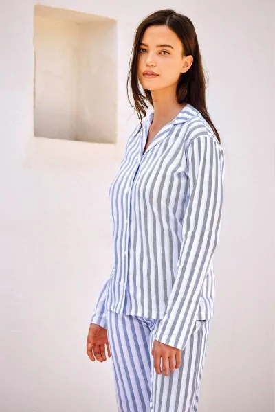 Pigiama donna elegante in 100% cotone che non segna