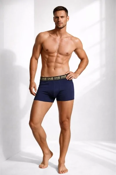 Boxer Uomo Blu Cavalli Class – Intimo Comodo che Non Segna
