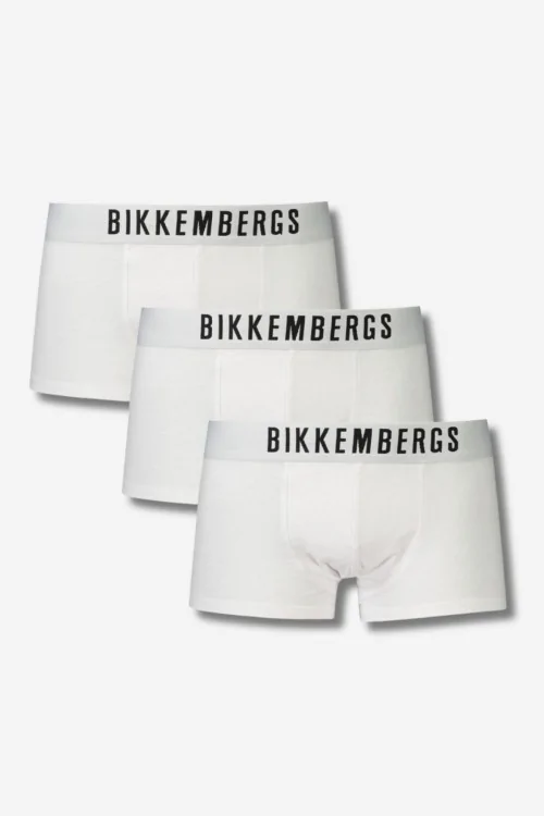 Boxers blancs respirants et confortables pour homme Bikkembergs – Lot de 3