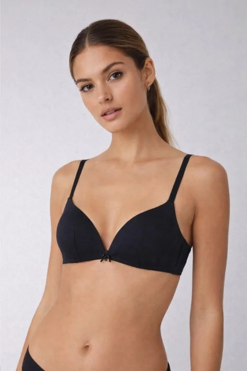 Soutien-gorge triangle sans armatures à bonnets légèrement rembourrés - LADYC