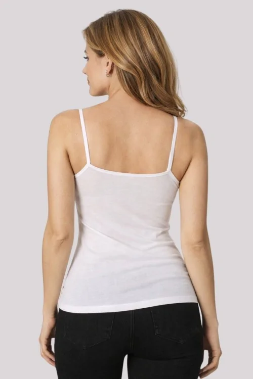 Damen-Tanktop mit schmalen Trägern aus schottischer Baumwolle