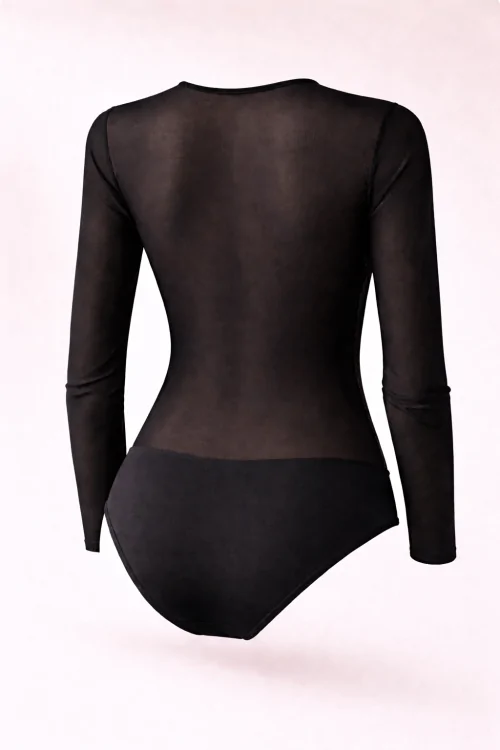 Elegante body de tul que no marca – LadyC