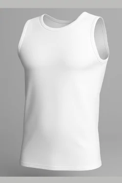 Camiseta sin mangas de algodón bielástico de alta calidad para hombre de Nottingham
