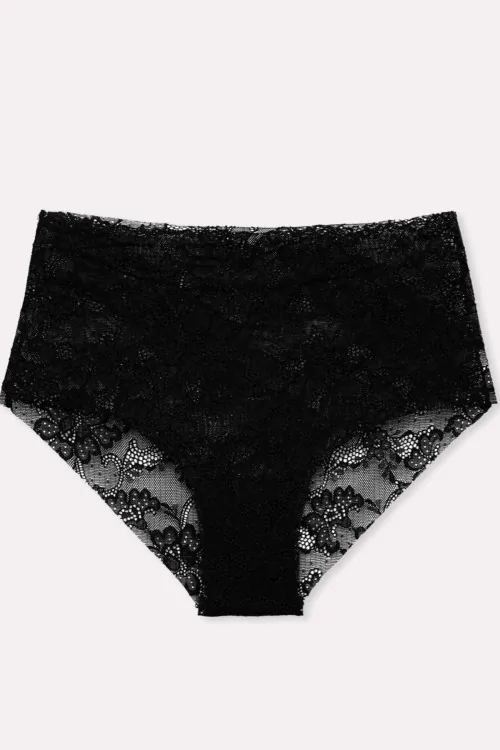 Braguitas midi de encaje invisible que no se ven debajo de la ropa