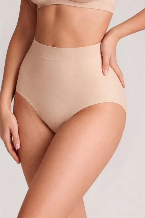 Braguitas de abdomen plano sin costuras y tiro medio