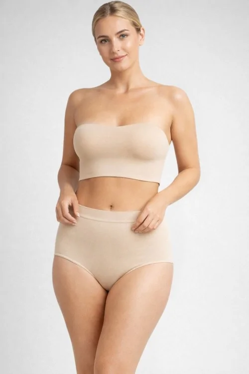 Braguitas de abdomen plano sin costuras y tiro medio
