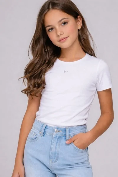 T-shirt à manches courtes pour fille (3 pièces)