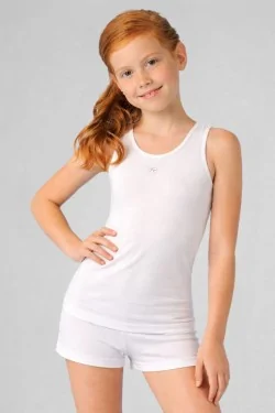 Mädchen-Tanktop mit weiten Schultern (3-teilig)
