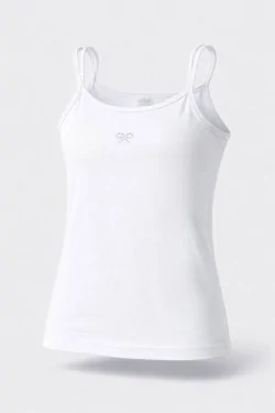 Camiseta de tirantes de algodón para bebé de 3 piezas con hombros descubiertos
