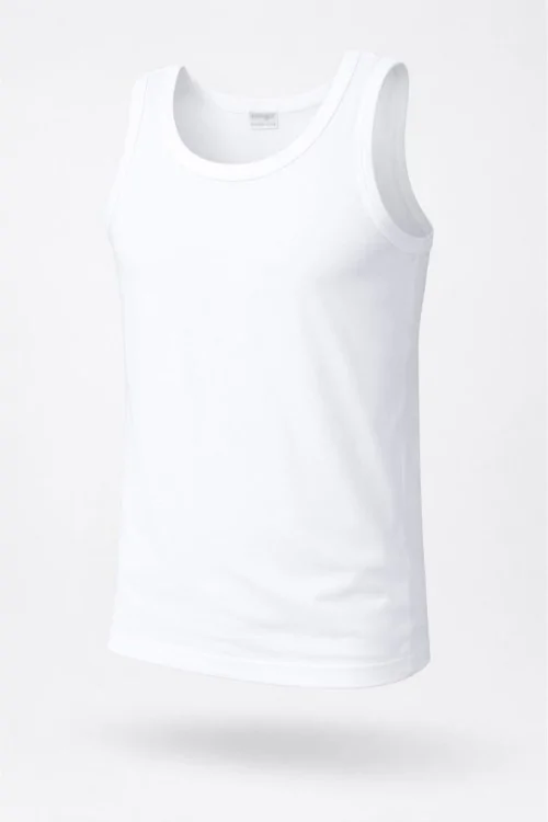 3-piece cotton wide shoulder baby tank top