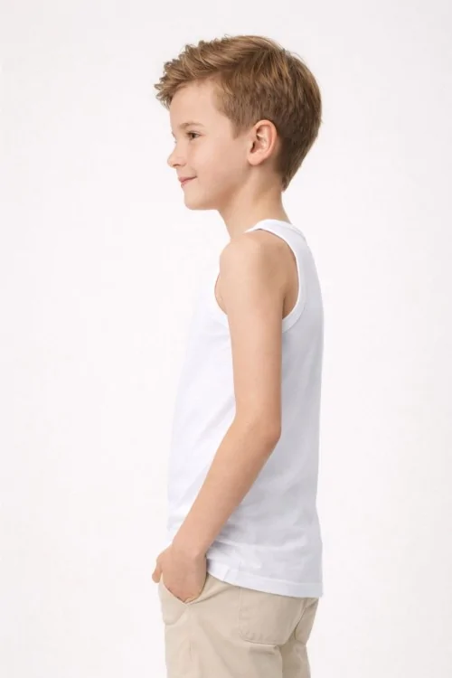 3-piece cotton wide shoulder baby tank top