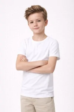 3-piece short-sleeved cotton baby shirt