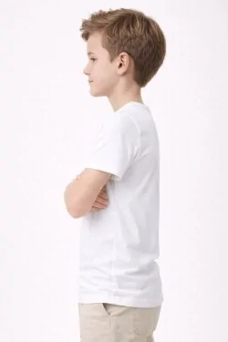 Chemise bébé 3 pièces en coton à manches courtes