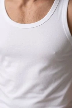 Herren Tank Top aus gekämmter Baumwolle - engt nicht ein und ist atmungsaktiv