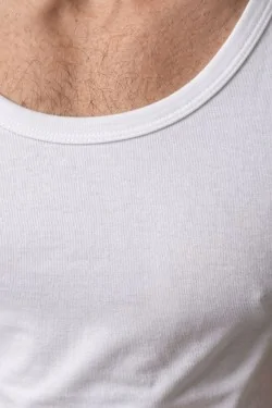 Men's combed cotton tank top - does not constrict and is breathable