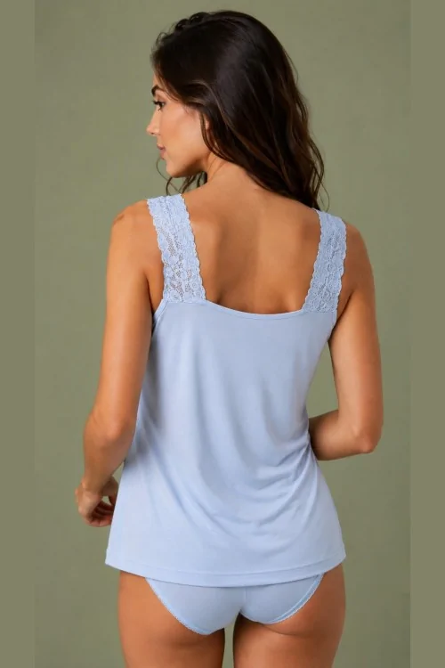 Damen-Tanktop aus Mikromodal-Spitze – Natürlich und bequem
