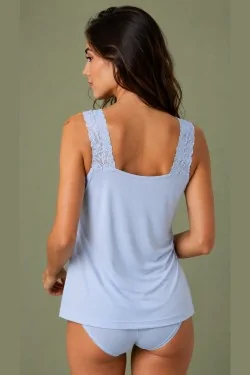 Canottiera donna micromodal con pizzo – Naturale e comoda
