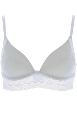 INVISIBLE LYCRA - Padded triangle with embroidered band