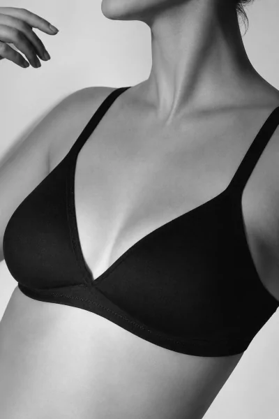 Reggiseno in leggero cotone elasticizzato senza ferretto