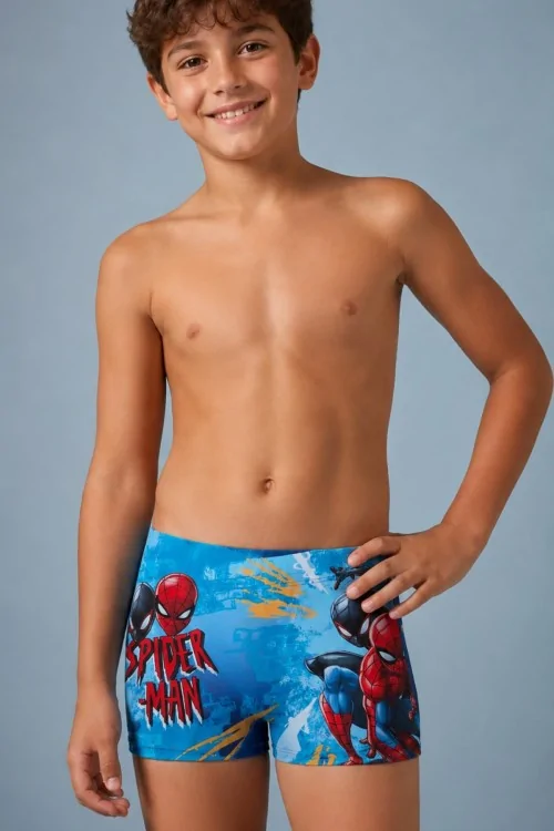 Comfortable and Durable Spiderman Swim Trunks for Boys