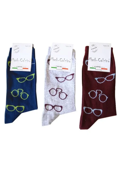 Chaussettes chaudes en coton lunettes MASK-SOCK (3 paires)