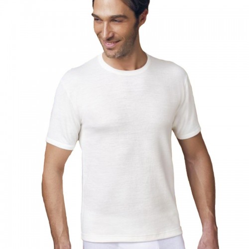 T-shirt in lana e cotone girocollo NOTTINGHAM TM18