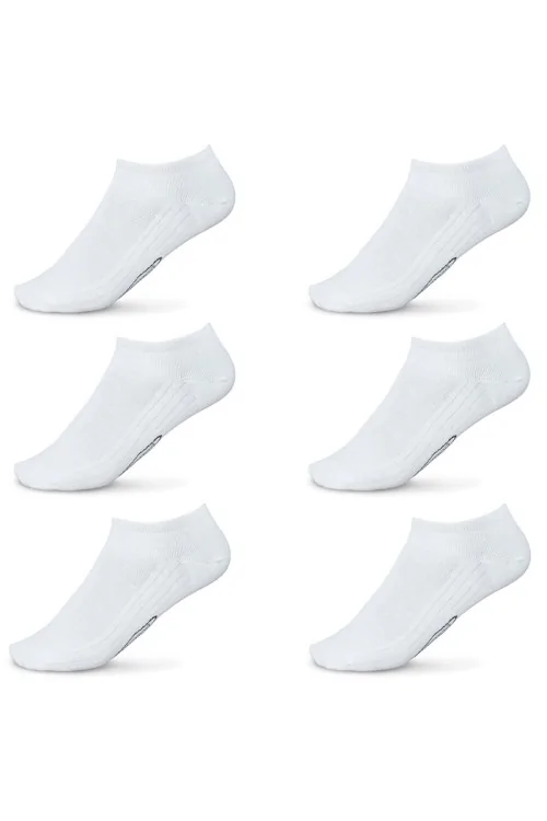 6 pares de mini calcetines de mujer POMPEA en algodón elástico