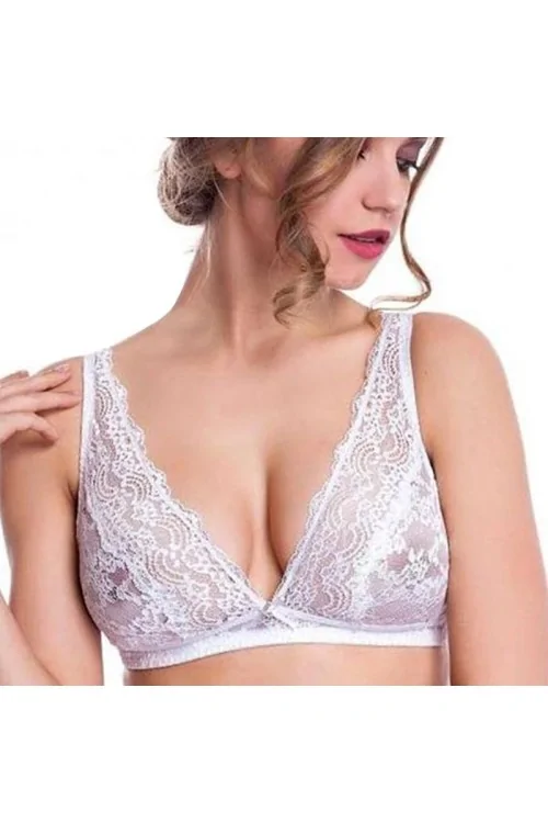 Reggiseno triangolo sfoderato SIèLEI senza ferretto in pizzo art. 1788