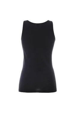 Camiseta de tirantes GICIPI de lana y seda con hombros anchos sencillos