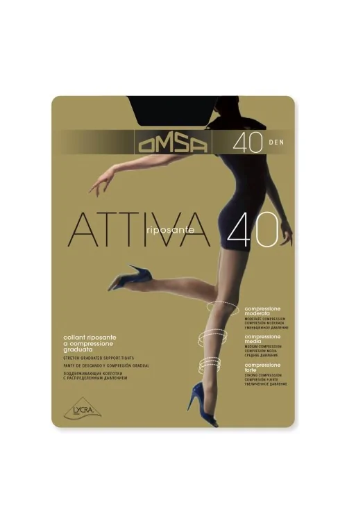 (5uds) OMSA ATTIVA 40 pantimedias soporte transparente 40 den