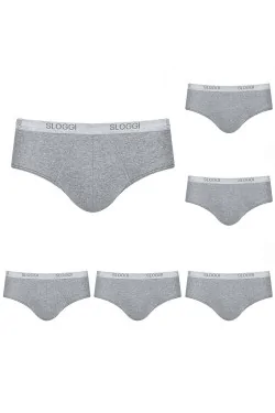 (6 Stück) SLOGGI Herren-Slips aus MIDI-Stretch-Baumwolle